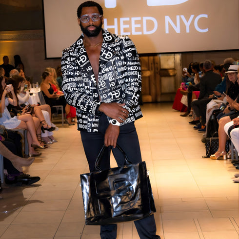 HEED NYC Men's City Life Leather Moto Jacket