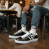 HEED NYC Men's Classic Black & White Vegan Leather Sneaker