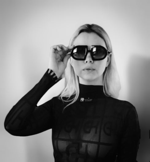 HEED NYC Women's Signature Black Tulle Jumpsuit