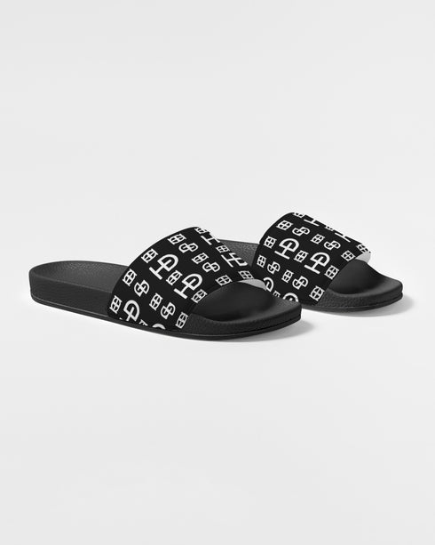 HEED NYC Monogram Black & White Men's Slide Sandal
