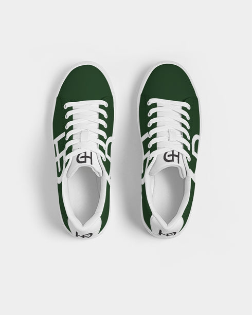 HEED NYC Men's Classic Forrest Green Vegan Leather Sneaker