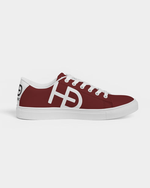 HEED NYC Men's Classic Red Wine Vegan Leather Sneaker