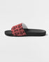 HEED NYC Monogram Coral & Black Men's Slide Sandal
