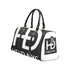 HEED NYC Classic Black & White Large Monogram Logo Large Duffle Bag