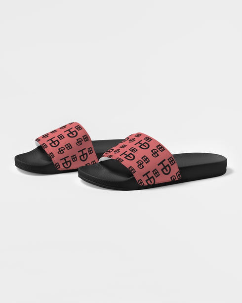 HEED NYC Monogram Coral & Black Men's Slide Sandal