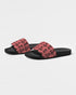 HEED NYC Monogram Coral & Black Men's Slide Sandal