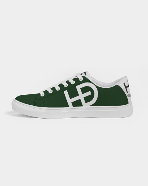 HEED NYC Women's Classic Forest Green Vegan Leather Sneaker