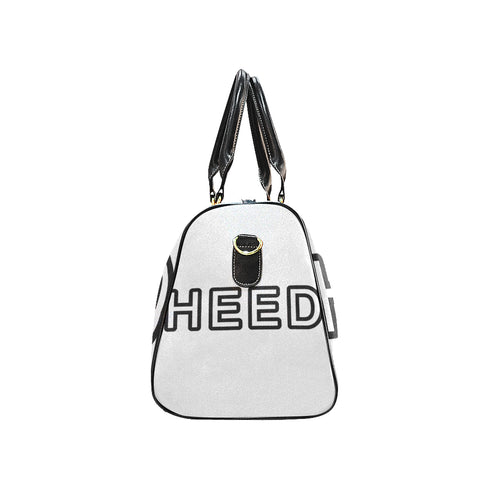 HEED NYC OTL White & Black Mini Duffle Bag