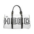 HEED NYC OTL White & Black Mini Duffle Bag