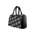 HEED NYC Classic Black & White Monogram Logo Boston Bag