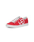 HEED NYC Men's Classic Cherry Red & White Vegan Leather Sneakers
