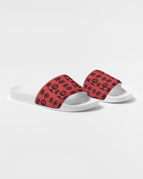 HEED NYC New Signature Coral & Black White Bottom Women's Slide Sandal