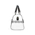 HEED NYC Classic White & Black Multi Logo Large Duffle Bag