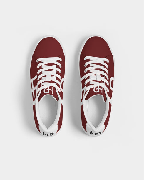 HEED NYC Men's Classic Red Wine Vegan Leather Sneaker