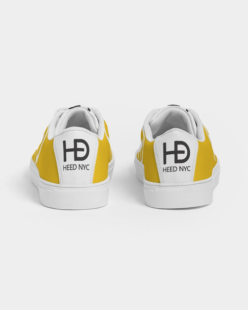 HEED NYC Women's Cab Yellow Vegan Leather Sneaker
