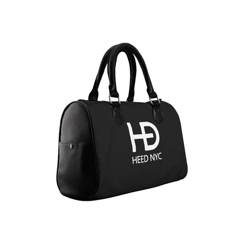 HEED NYC Classic Black & White Boston Bag