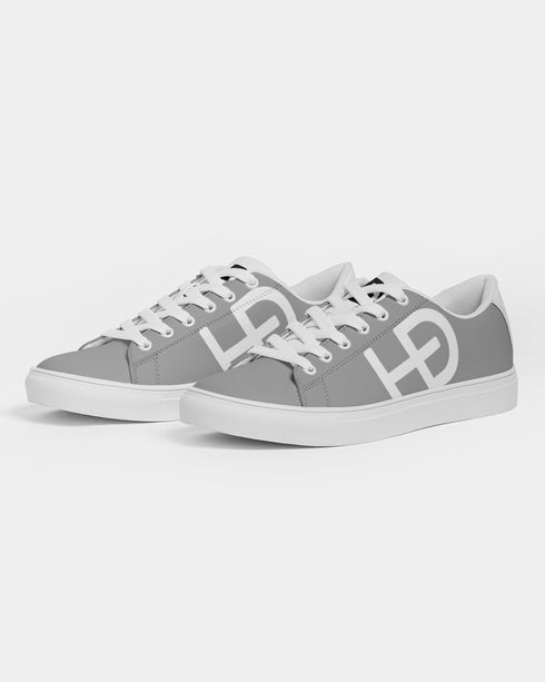 HEED NYC Women's Classic Champagne Gray Vegan Leather Sneakers