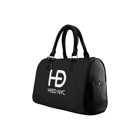HEED NYC Classic Black & White Boston Bag