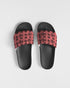 HEED NYC Monogram Coral & Black Men's Slide Sandal