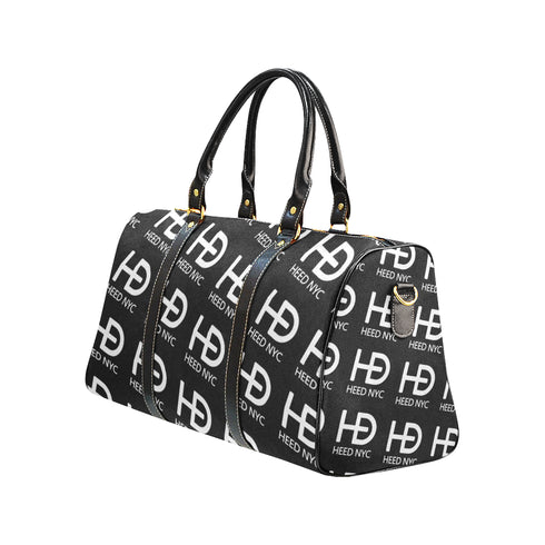 HEED NYC Classic Black & White Monogram Mini Duffle Bag