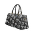 HEED NYC Classic Black & White Monogram Mini Duffle Bag