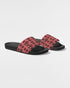 HEED NYC Monogram Coral & Black Men's Slide Sandal