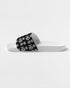 HEED NYC Monogram White & Black White Bottom Men's Slide Sandal