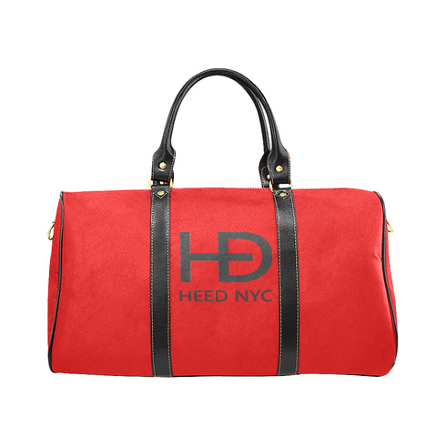 HEED NYC Classic Red & Black Large Duffle Bag