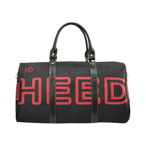 HEED NYC OTL Black & Red Mini Duffle Bag