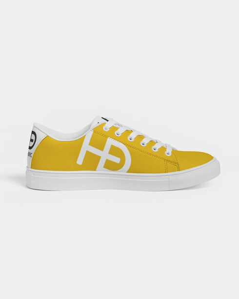 HEED NYC Women's Cab Yellow Vegan Leather Sneaker