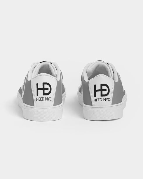 HEED NYC Men's Classic Champagne Gray Vegan Leather Sneakers