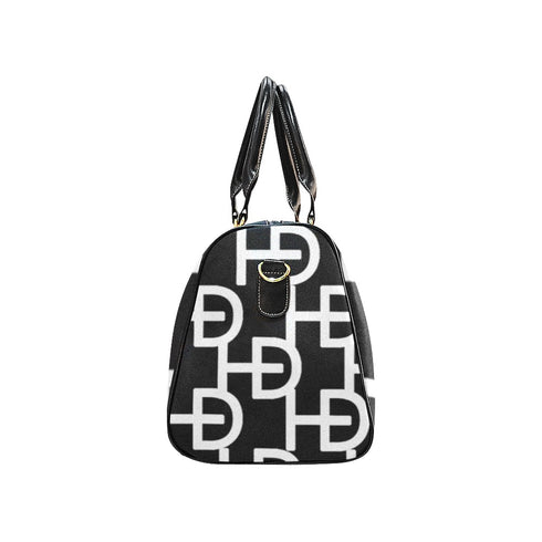 HEED NYC YAYA Black & White Large Logo Mini Duffle Bag