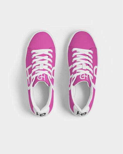 HEED NYC Women's Classic Hot Pink Vegan Leather Sneaker