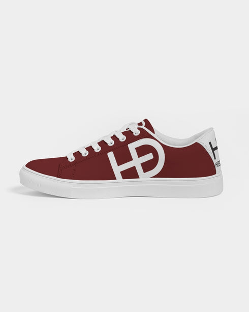 HEED NYC Men's Classic Red Wine Vegan Leather Sneaker