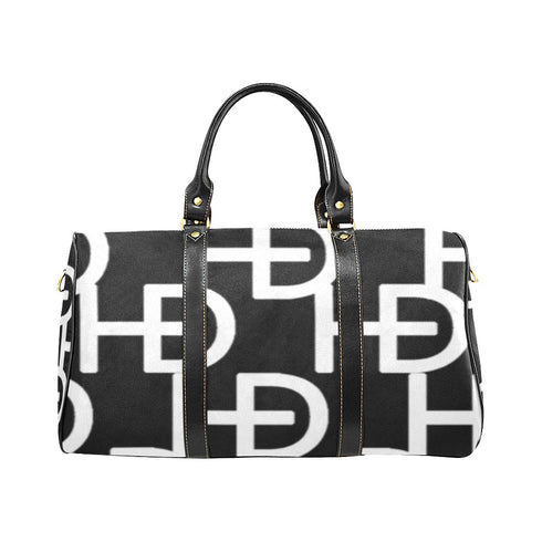 HEED NYC YAYA Black & White Large Logo Mini Duffle Bag