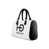 HEED NYC Classic White & Black Boston Bag