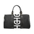 HEED NYC Classic Black & White Mid Multi-Logo Large Duffle Bag