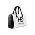 HEED NYC Classic White & Black Boston Bag