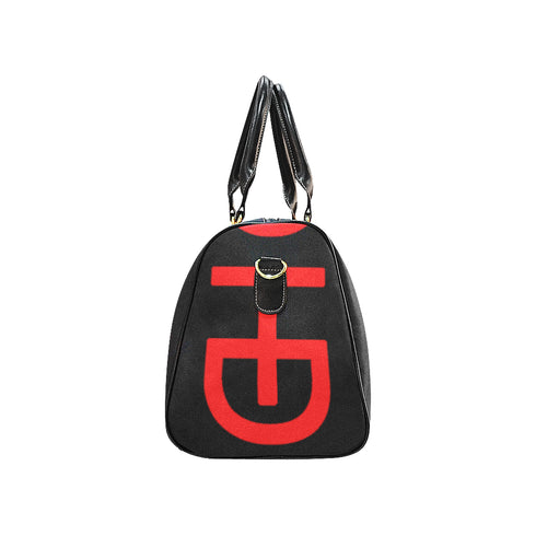 HEED NYC Classic Black & Red Large Duffle Bag