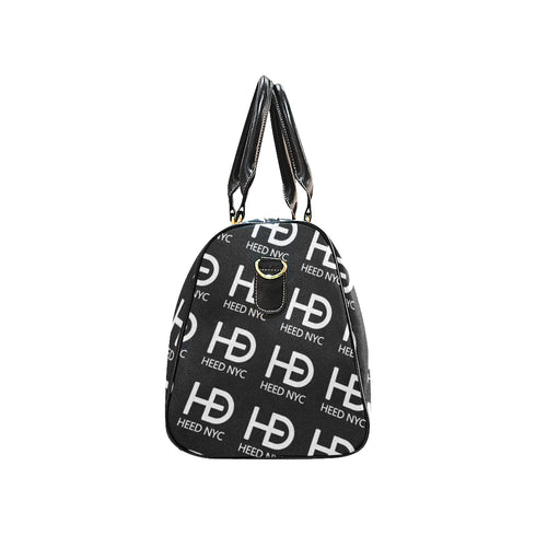 HEED NYC Classic Black & White Monogram Mini Duffle Bag