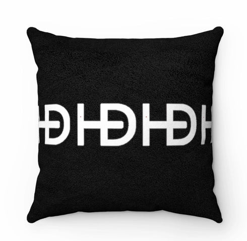 HEED Dècore Classic Black & White Horizontal Logo Throw Pillow