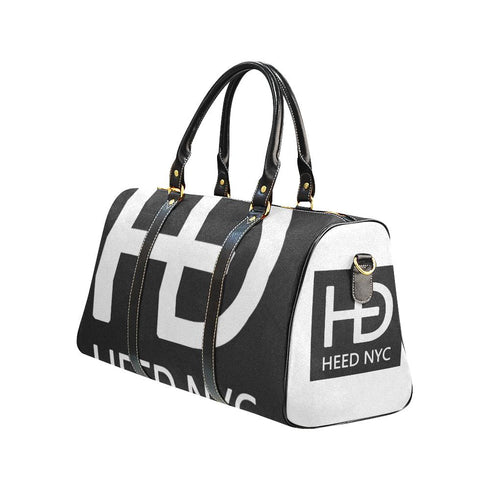HEED NYC Men's White & Black Sneaker & Mini Duffle Bag Combo