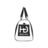 HEED NYC Classic Black & White Large Monogram Logo Large Duffle Bag