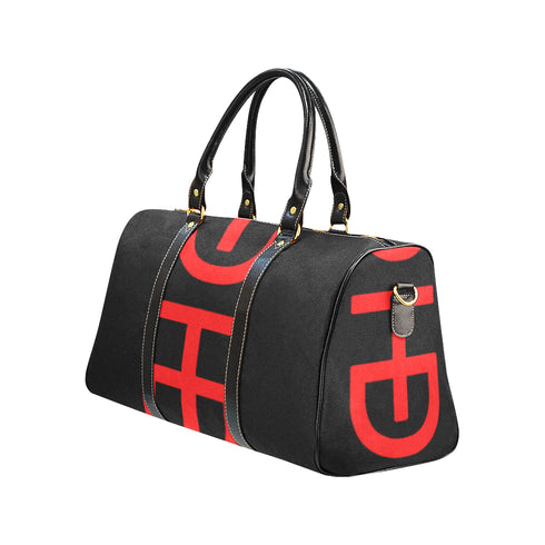 HEED NYC Classic Black & Red Large Duffle Bag