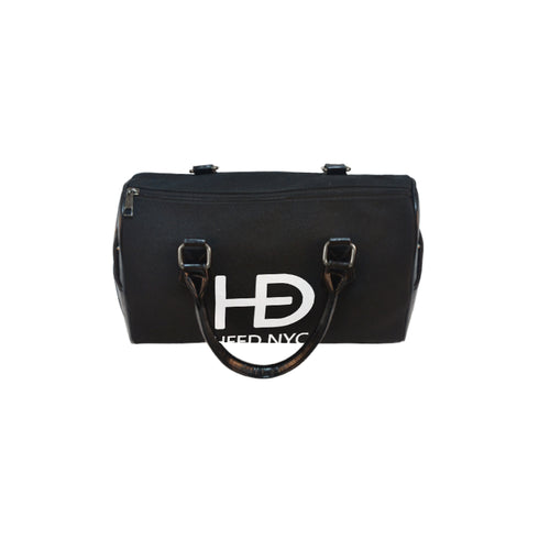 HEED NYC Classic Black & White Boston Bag