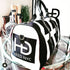 HEED NYC Men's White & Black Sneaker & Mini Duffle Bag Combo
