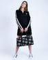 HEED NYC Classic Women's Black & White Track Dress