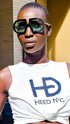 HEED NYC Luxury Black Frame "Green Tint" Eyewear