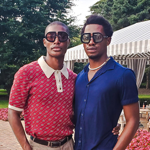 HEED NYC Luxury Black Frame "Rose Tint" Eyewear