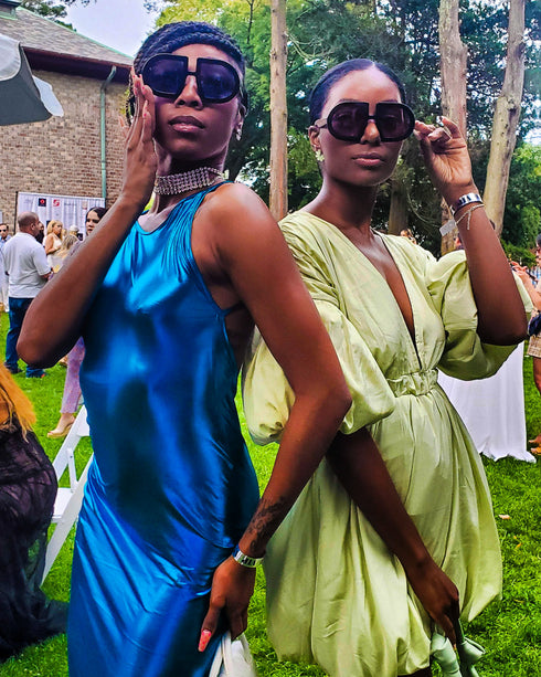 HEED NYC Luxury Black Frame "Rose Tint" Eyewear